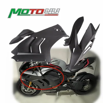 Для Ducati Panigale V4/V4R 2018 2019, Матовые боковые обтекатели мотоцикла из углеродного волокна, 1 пара, Передняя боковая крышка Изображение