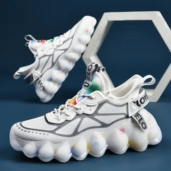 Обувь Мужские Кроссовки Мужская Повседневная мужская обувь Tenis, Роскошная Обувь для тренировок, Дышащая Обувь для бега, Модные мужские кроссовки для бега на открытом воздухе Изображение