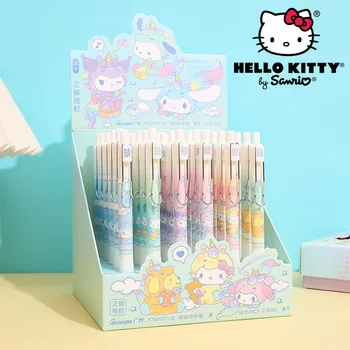 36шт Новый Sanrio Hello Kitty Pachacco Пресс Гелевая Ручка Для Вышивания Канцелярских Принадлежностей Высокого Качества Аниме Каваи Милый Симпатичный Подарок Для Детей Изображение