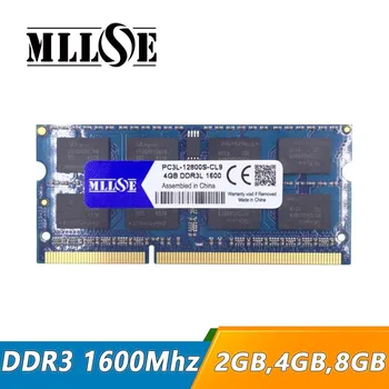 MLLSE 2 гб 4 ГБ 8 ГБ 16 ГБ DDR3 1600 МГц pc3-12800 so-dimm оперативная память для ноутбука, 2g 4g 8g DDR3L 1600 МГц PC3L-12800 memoria ноутбук Изображение
