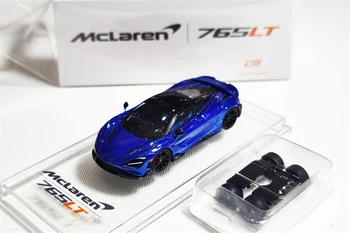 CM МОДЕЛЬ 1: 64 Отлитая под давлением модель автомобиля McLaren 765LT Gulf Изображение