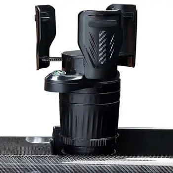 Автомобильный подстаканник-удлинитель, Расширяемый подстаканник с компасом, вращающийся на 360 градусов кронштейн, держатель для напитков, Автомобильные подстаканники Изображение