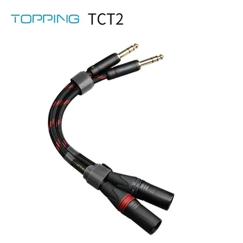 Аудиокабель TOPPING TCT2 Hi-FI, большой трехжильный XLR-штекерный балансный кабель 6,35 оборота Изображение