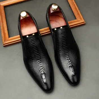 Мужские свадебные туфли-Оксфорды ручной работы, черные, Хаки, мужские модельные туфли с перфорацией типа 