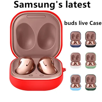 Чехол для Samsung Galaxy Buds Live, силиконовая Bluetooth-гарнитура с шумоподавлением, защита от падения, чехол для Buds Live Изображение