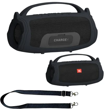 Силиконовый защитный чехол и плечевой ремень для портативной Bluetooth-колонки JBL Charge 4 Изображение