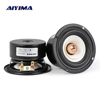 AIYIMA 2шт 3-дюймовый аудио Портативный динамик 4-8 Ом 15 Вт Полный спектр Hi-Fi басов Altavoz громкоговоритель Звуковая система домашнего кинотеатра DIY Изображение