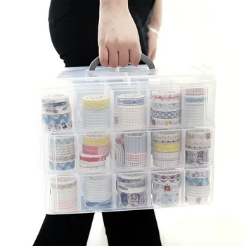 Коробка для жизненно важных вещей С отделениями Практичная коробка для принадлежностей для хранения Пластиковый кейс Контейнер для хранения носков и трусиков Изображение