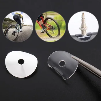 Клапан Presta для горного велосипеда Аксессуары для велосипедов Наклейка на клапан Защита обода Воздушная Насадка Клеевая прокладка Трубка Прокладка шины Изображение