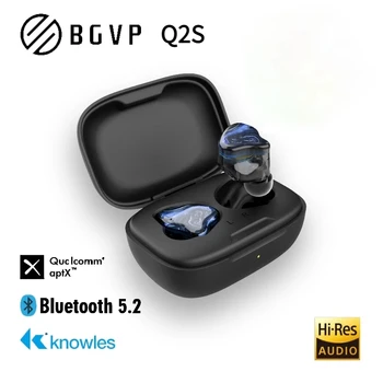 BGVP Q2S Гибридная Технология TWS 5.2 HIFI Беспроводные Bluetooth Наушники Спортивные Бинауральные Игровые Наушники Вкладыши Наушники С Микрофоном Изображение