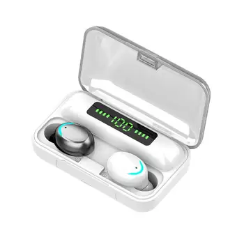 F9-5 Smart-Touch Беспроводной Bluetooth 5.0 9D Стерео Спортивные наушники для телефонов, спортивные Bluetooth-наушники, наушники с шумоподавлением Изображение