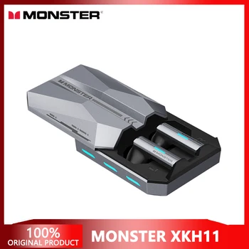 Оригинальные наушники Monster XKT11 TWS, Беспроводные наушники Bluetooth 5.2, Спортивные наушники для геймеров, Шумоподавляющая Гарнитура с микрофоном Изображение