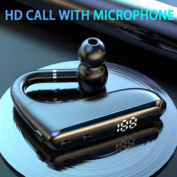 TWS Bluetooth Гарнитура с Микрофоном Беспроводные наушники Ушной крючок Наушники Сверхдлинные спортивные Водонепроницаемые наушники Изображение