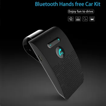 Автомобильный комплект Bluetooth Handsfree 5,0 Зажим для солнцезащитного козырька Беспроводной Аудиоприемник Громкая связь Музыкальный плеер с микрофоном Изображение