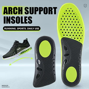Ортопедические стельки для обуви Для мужчин и женщин, Супинаторная Стелька для ног, Удобные амортизирующие вставки, подошва для спортивных кроссовок Изображение