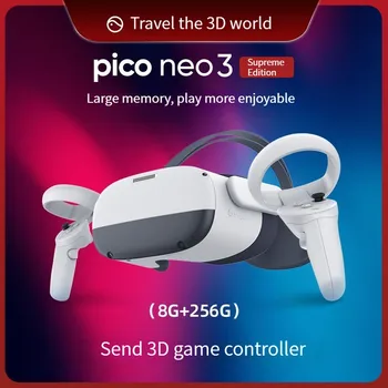 PICO3/4 Все в одном 3D VR очки Супер рекреационные машины виртуальной реальности VR 4K потоковые очки киноигра 6/8 Г + 128 Г/256 г Изображение