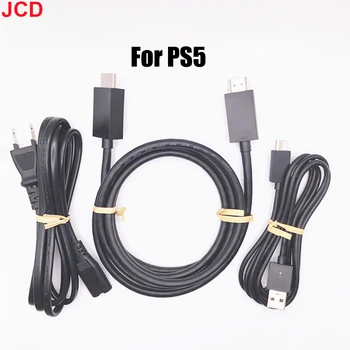 JCD 1 шт. Для PS5 Оригинальный кабель для передачи данных для PS 5 Ручка настройки USB-кабель Кабель питания Совместим с HD-видео кабелем Изображение