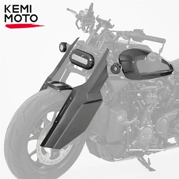 Накладка Топливного бака мотоцикла для Sportster S 1250 RH1250 2021-2023, Защитная Накладка из Углеродного Волокна, Крышка Переднего Крыла Изображение