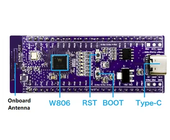 Микроконтроллер W801 240 МГц 32 бит WiFi Bluetooth Двухрежимная плата разработки QFN-56 C400 SoC MCU Разработка чипа Низкой Мощности Изображение