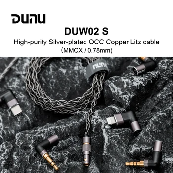 DUNU DUW-02S DUW02S Модернизированный Кабель для наушников с Высокочистым Посеребренным Медным Литцевым Проводом OCC для DK2001 Изображение