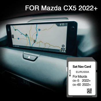 32 ГБ SD-карта для Mazda CX-5 2022 Европа Автомобильные навигационные аксессуары GPS дорожная версия отслеживания Изображение