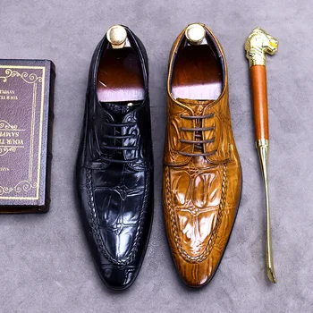Стильные Модельные туфли-Оксфорды из натуральной кожи Для мужчин 2022, Роскошная Дизайнерская Официальная обувь, Свадебная обувь с перфорацией типа 