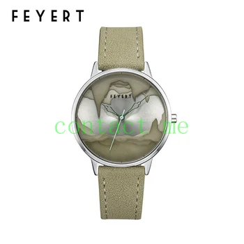 Оригинальные нишевые художественные часы FEYERT, креативные дизайнерские часы унисекс, кварцевые часы для студентов мужского и женского пола, водонепроницаемые часы Изображение