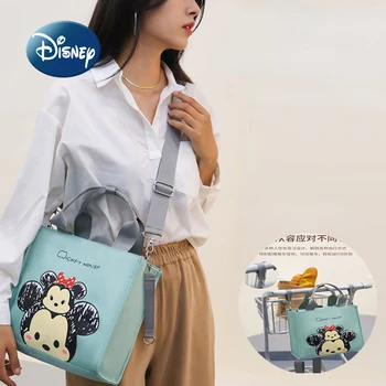 Новая сумка для подгузников Disney, Модная сумка для подгузников с рисунком Микки, рюкзак, Многофункциональная Легкая детская сумка большой емкости Изображение