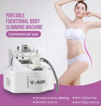 Портативная вакуумная кавитационная машина для похудения 80K и гравировальный аппарат для тела V9 VELA для массажа лица в салоне красоты Изображение