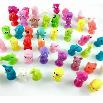 10x Мини-мультяшных животных, присоски, маленькие игрушки-монстры для детей, подарок для детей Изображение