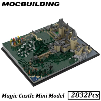 Ведьма Волшебник Средневековый замок Миниатюрная модель MOC Строительный блок DIY Образовательный кирпич Детская игрушка в подарок Изображение