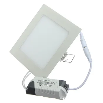 Затемняемый светодиодный потолочный светильник 6 Вт 9 Вт 12 Вт 15 Вт встраиваемый светодиодный панельный светильник с драйвером AC85-265V Теплый Белый/холодный Белый без shinping Изображение