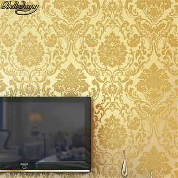 beibehang 53x500 см Европейские дамасские самоклеящиеся обои для стен 3 d настенная бумага s домашний декор гостиная спальня рулон Изображение