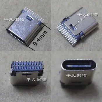 Бесплатная доставка для фанерного типа Type-C USB3.1 mother a 24 p 24 стежка L = 9,4 мм интерфейс разъема для зарядки Изображение