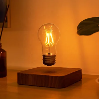 Современный дизайн, модная светодиодная настольная лампа, магнитная левитирующая плавающая лампочка, домашний светильник для гостиной Изображение
