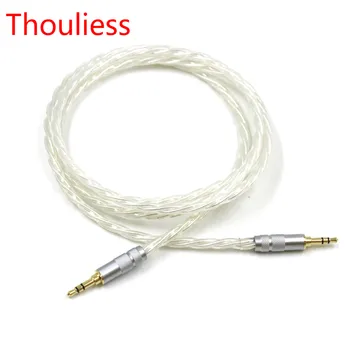 Thouliess Odin Посеребренный 3,5 мм 3-полюсный кабель AUX от Мужчины к Мужчине 3,5-Разъемный Адаптер Для Обновления Провода мобильного телефона для наушников Изображение
