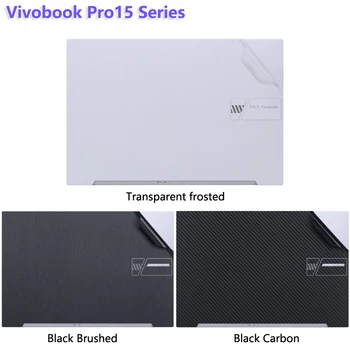 KH Наклейка для ноутбука из углеродного волокна, Наклейки для кожи, Защитная крышка для ASUS Vivobook Pro15 M6501R 2022/Pro15 K6502V 2023 15,6 дюймов Изображение