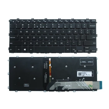 Новая Клавиатура для ноутбука США Dell Latitude 3400 L3400 3310 3390 13-7386 7586 Клавиатура с Подсветкой Изображение
