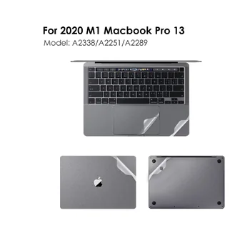 Наклейка на весь корпус для 2020 Нового M1 MacBook Pro13 модели A2338 M1, в комплекте Верх + Низ + Тачпад + Защитный чехол для кожи подставки для ладоней Изображение