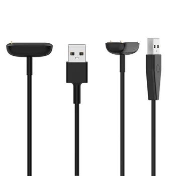 Кабель USB-зарядного устройства длиной 1 м, адаптер для смарт-браслета Fitbit charge 5 fitbit Luxe Special Edition, кабель для быстрой зарядки базы данных Изображение