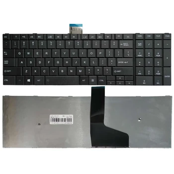 Новая клавиатура для ноутбука с американским английским для Toshiba Satellite C50D C50-A C50-A506 C50D-A C55T-A C55-A C55D-A черный Изображение