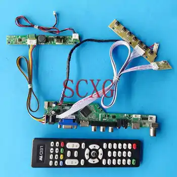 Плата контроллера аналогового ТВ с ЖК-матрицей для HSD190MEN6 LM190E09 LM190E0A 1280*1024 Комплект 30 Pin LVDS USB VGA AV 19 