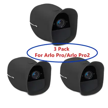3 Упаковки чехлов для беспроводных интеллектуальных камер безопасности Arlo Pro и Arlo Pro 2, водостойких и УФ-стойких, идеально сидящих (черный_ Изображение