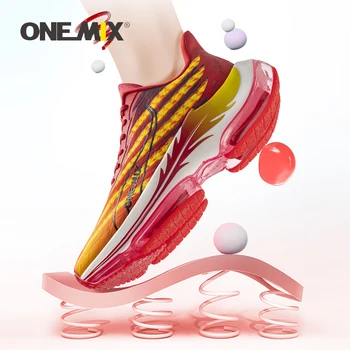 ONEMIX Мода 2023, мужские кроссовки для бега на воздушной подушке, Спортивные кроссовки для пары, Спортивная обувь для бегунов, Уличные женские кроссовки для ходьбы Изображение