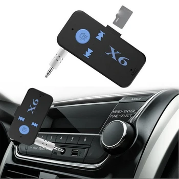 Портативный аудиоприемник Mini 3,5 мм Hi-FI AUX Стерео, совместимый с Bluetooth Для телевизора, ПК, Беспроводной адаптер для автомобильных динамиков, наушников Изображение