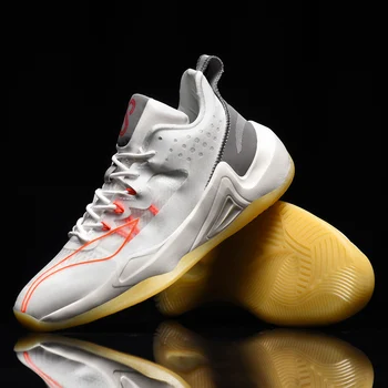Высококачественная мужская баскетбольная обувь, кроссовки 2022 года, дышащая уличная нескользящая и износостойкая спортивная обувь, обувь для тренировок Унисекс Изображение