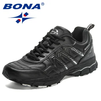 BONA /Новинка 2023, Дизайнерская Классическая Повседневная Обувь, Мужская Легкая Вулканизированная Обувь, Мужские Прогулочные Кроссовки Mansculino Zapatillas Hombre Изображение