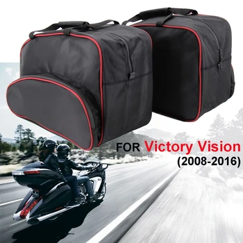 Для Victory Vision, сумка для хранения мотоциклов, багажные сумки, боковая коробка, внутренняя сумка, втулка, седельная сумка, вкладыши, сумка 2008-2016 Изображение