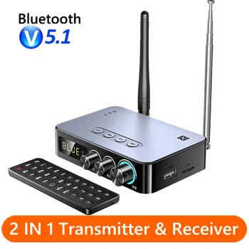 M9 Pro Bluetooth 5.1 Аудиоприемник Передатчик 3,5 мм Aux Беспроводной музыкальный адаптер U Диск/TF карта FM-радио плеер ЦАП конвертер Изображение
